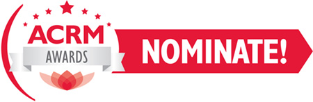 ACRM AWARDS NOMINATE button graphic
