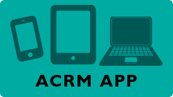 Links to information and downloads for the ACRM conference mobile app.