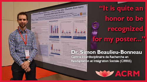 Poster Award Winner, Dr. Simon Beaulieu-Bonneau