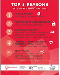 Click to View Top 5 Reasons to Exhibit Brochure