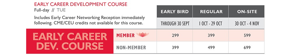 Early Career Development Course Pricing