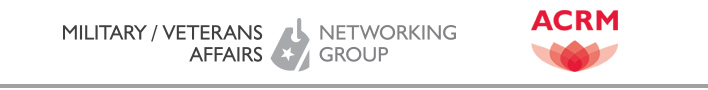ACRM Military/VA Networking Group banner