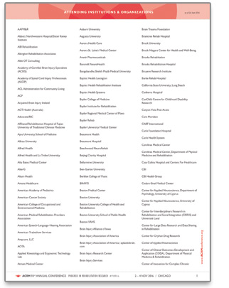 In good company — 2016 attending institutions and orgs