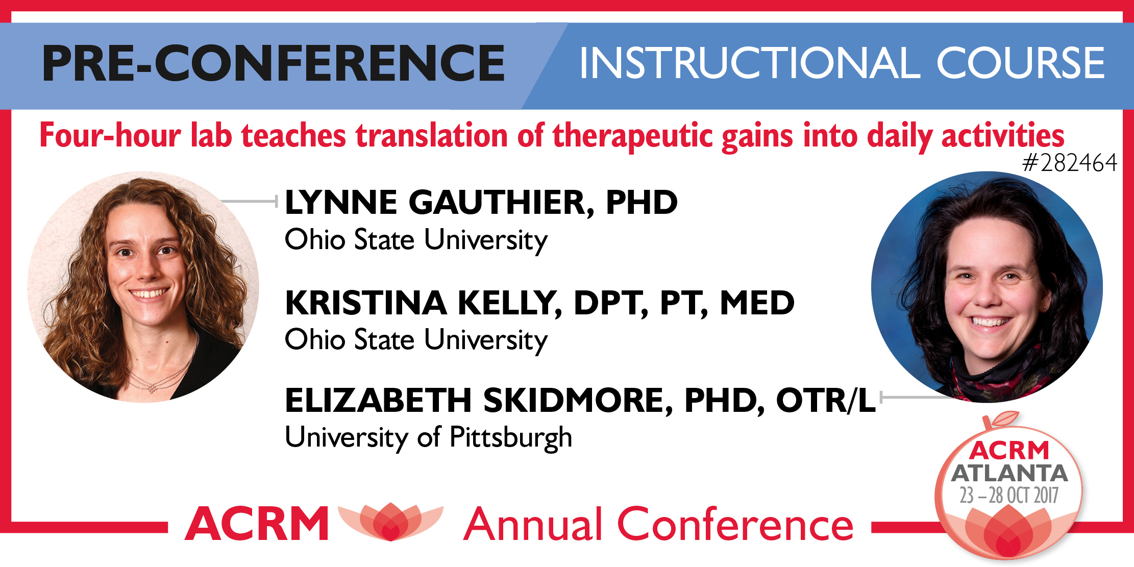 Four-hour lab teaches translation of therapeutic gains into daily activities #282464