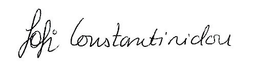 Fofi Constantinidou signature