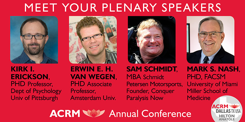 ACRM Annual Conference: 4 Plenary Speakers DALLAS #ACRM2018