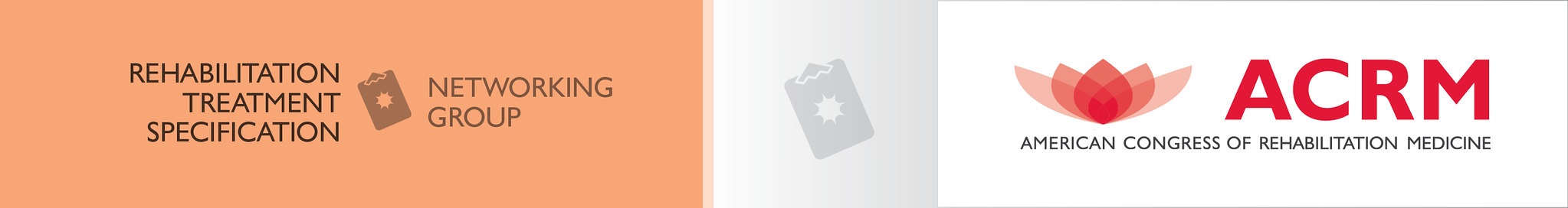 ACRM Rehabilitation Treatment Specification Networking Group header