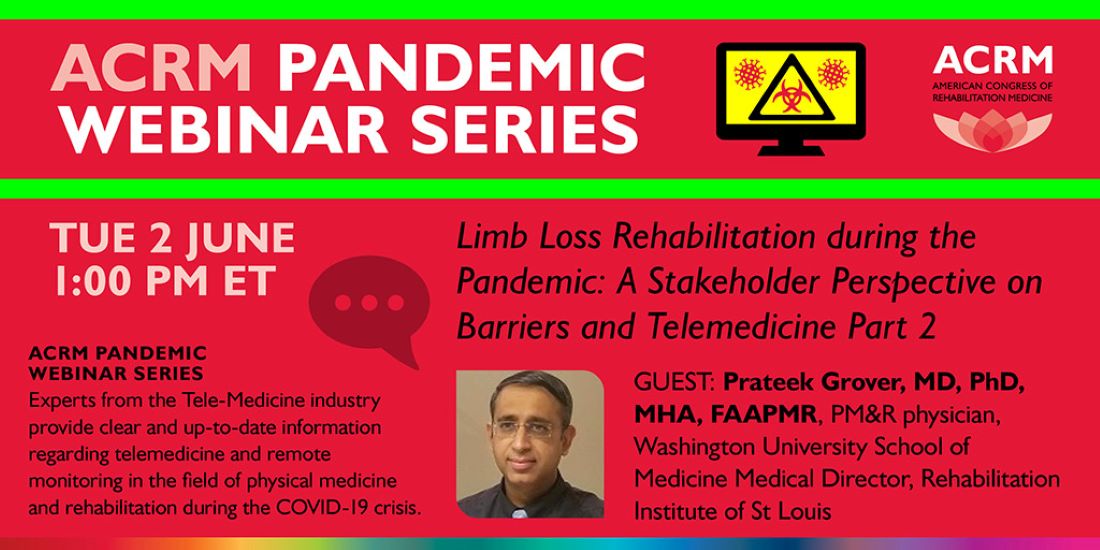 ACRM Pandemic Webinar Series graphic