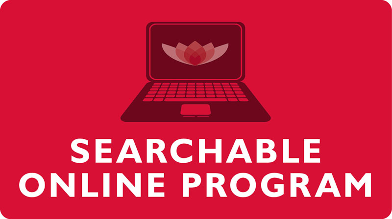 New button. Links to the latest conference news.