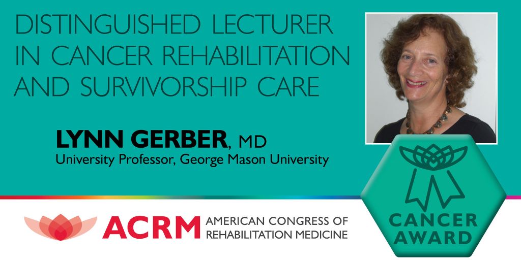 Distinguished Guest Lecturer in Cancer Rehabilitation & Survivorship Care Award graphic