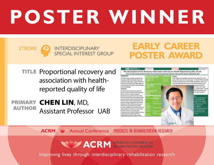 ACRM Stroke ISIG Poster Award image