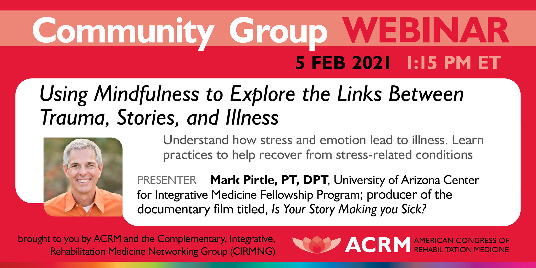 ACRM Complementary, Integrative Rehabilitation Medicine webinar image