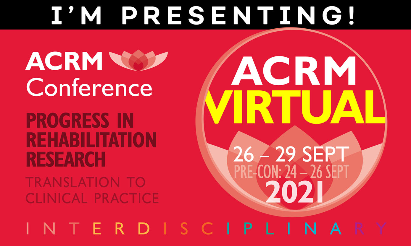 I'm Presenting! ACRM 98th Annual VIRTUAL Conference #ACRM2021 