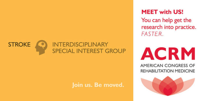 Meet with the ACRM Stroke ISIG banner