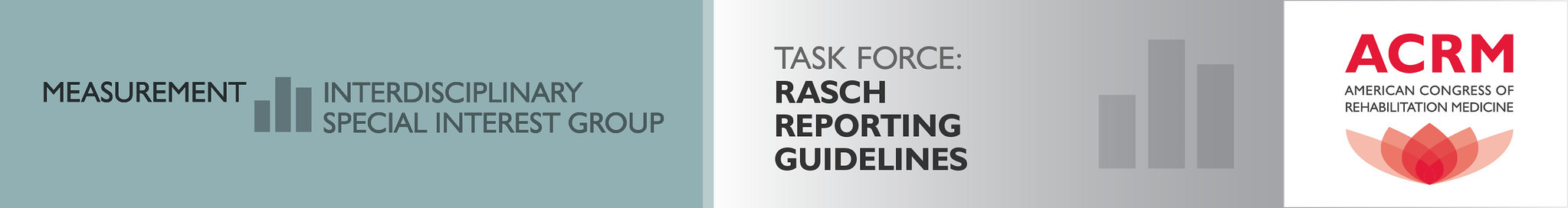 ACRM Measurement ISIG Rasch Reporting Guidelines Task Force banner