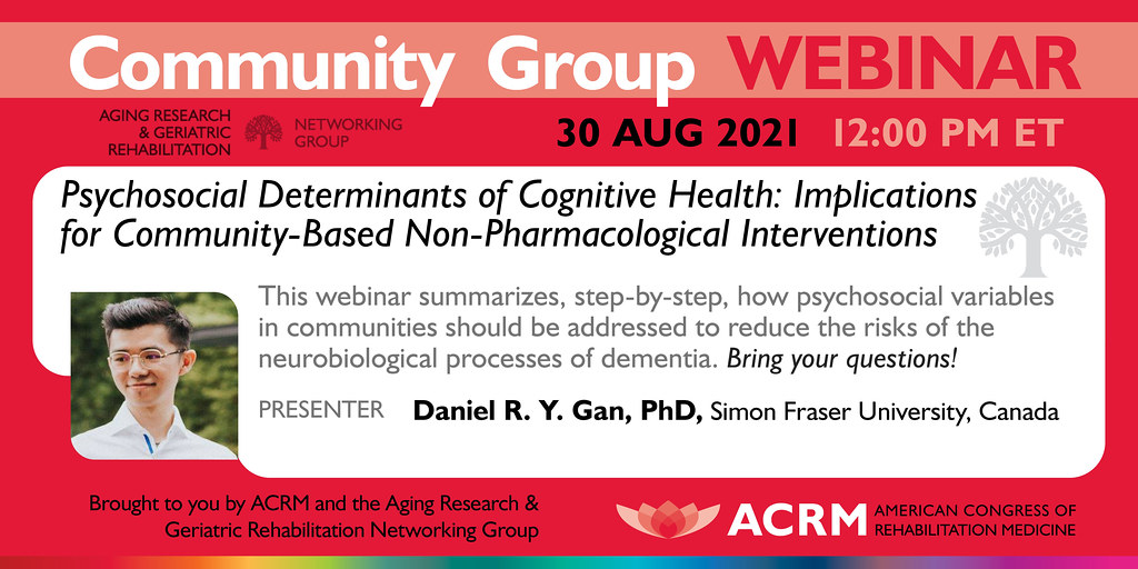 ACRM Aging Research Webinar with Dr. Daniel Gan - IMAGE