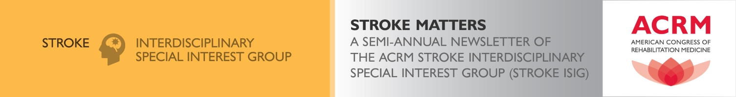 ACRM Stroke ISIG Newsletter banner