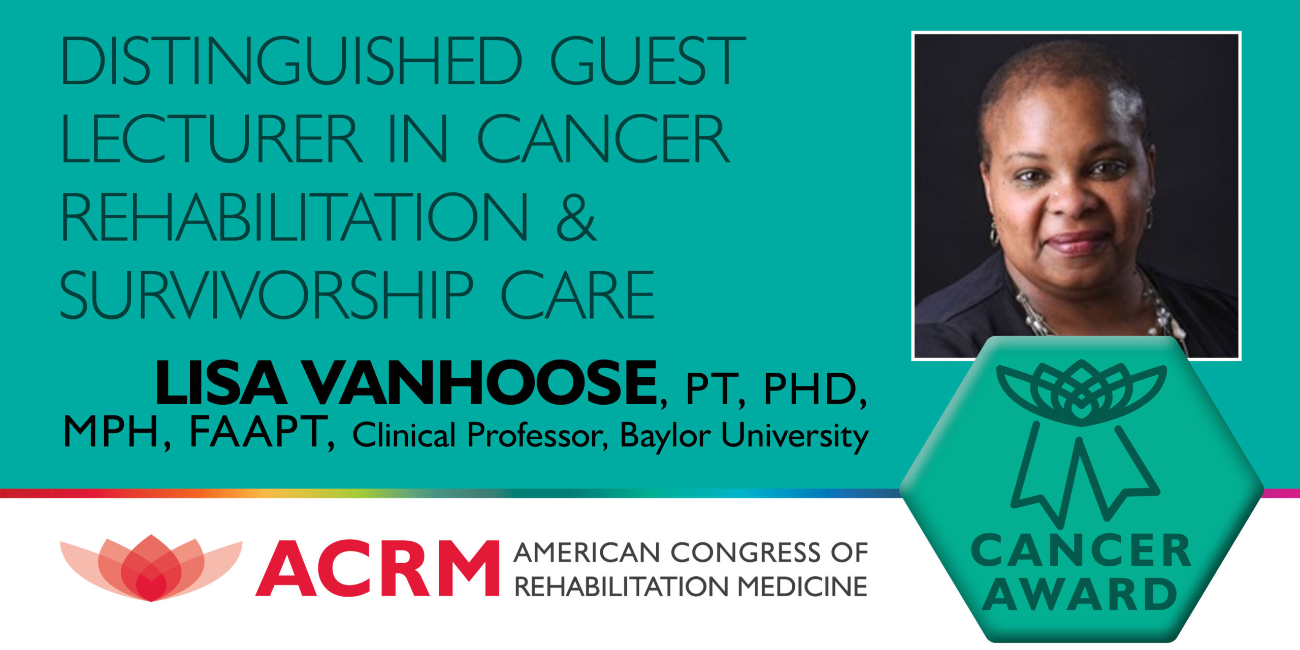 Distinguished Guest Lecturer in Cancer Rehabilitation & Survivorship Care Award graphic