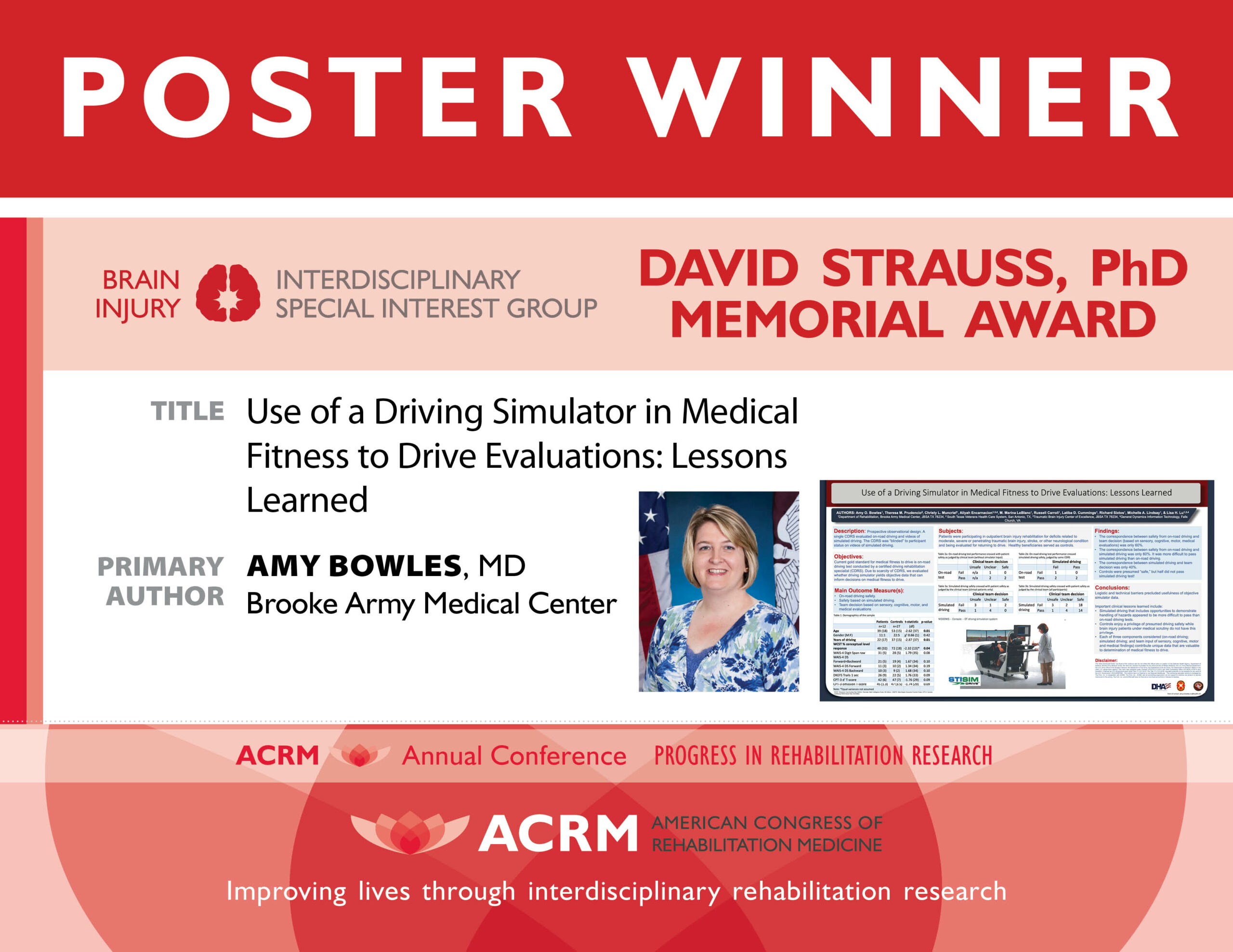 BI-ISIG David Strauss, PhD, Poster Award - image