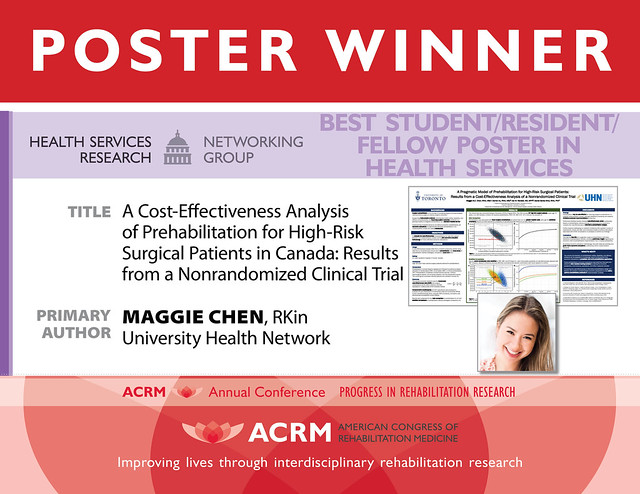 Best Early Career Poster in Geriatric Rehabilitation Award image
