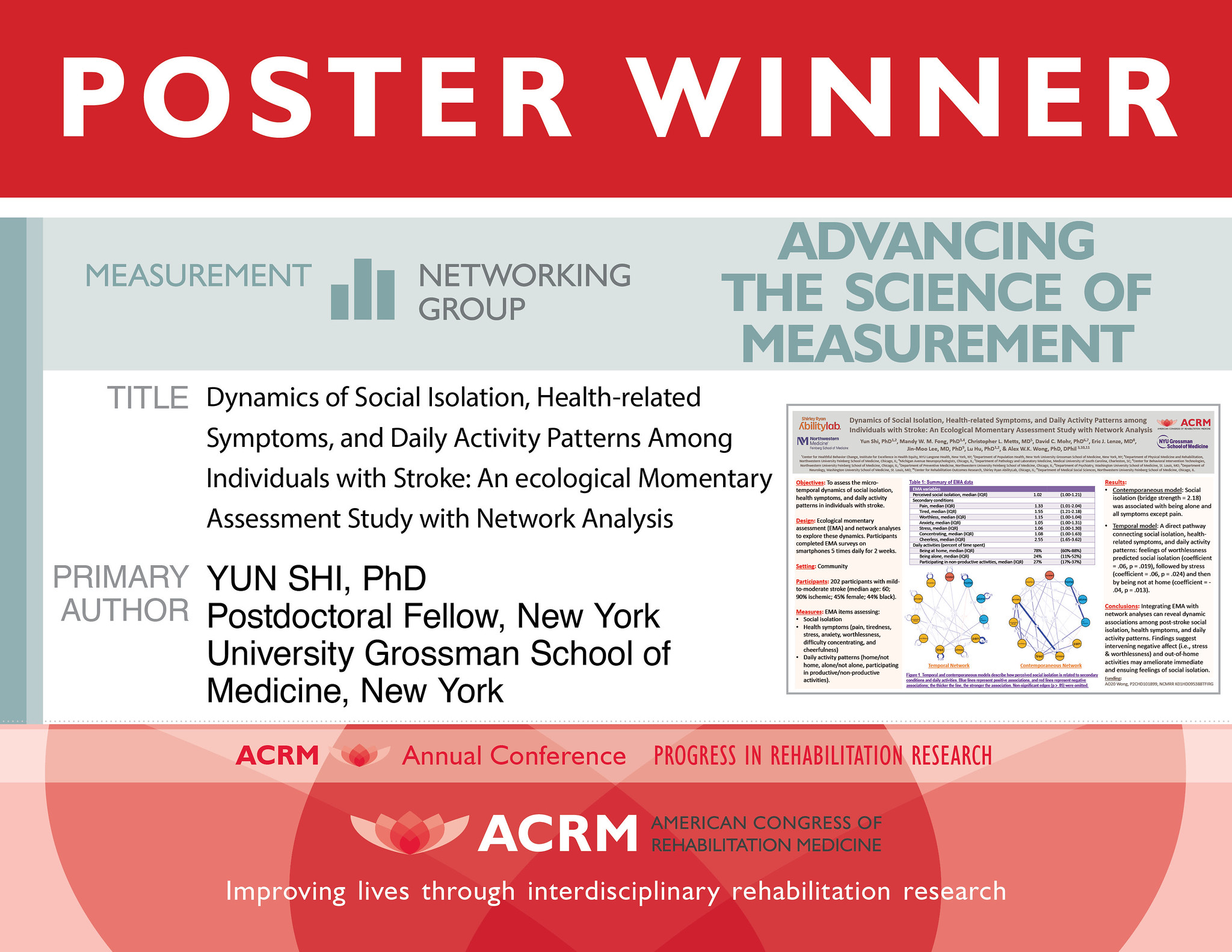 Excellence in CIRM Poster Award image