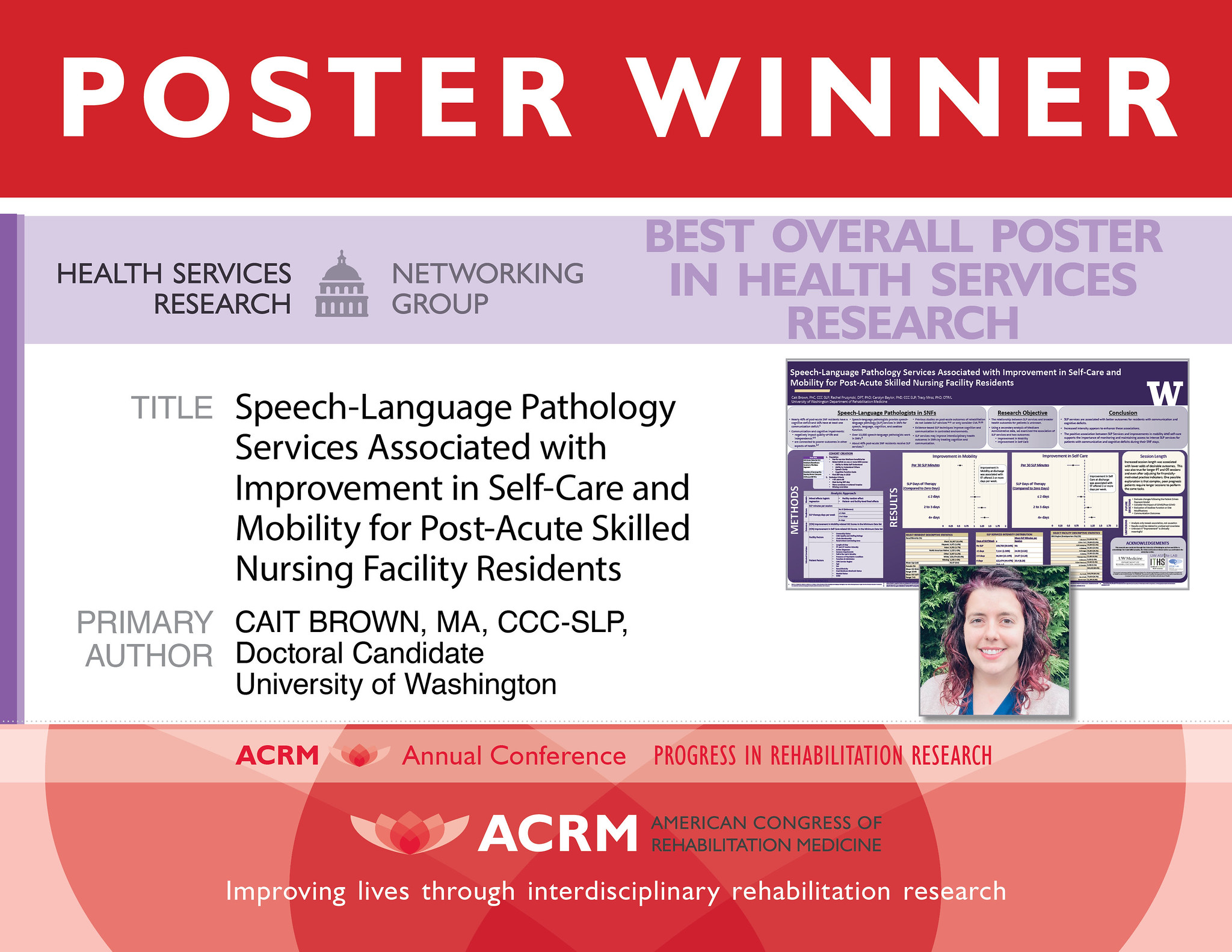 Best Overall Poster in Health Services Research