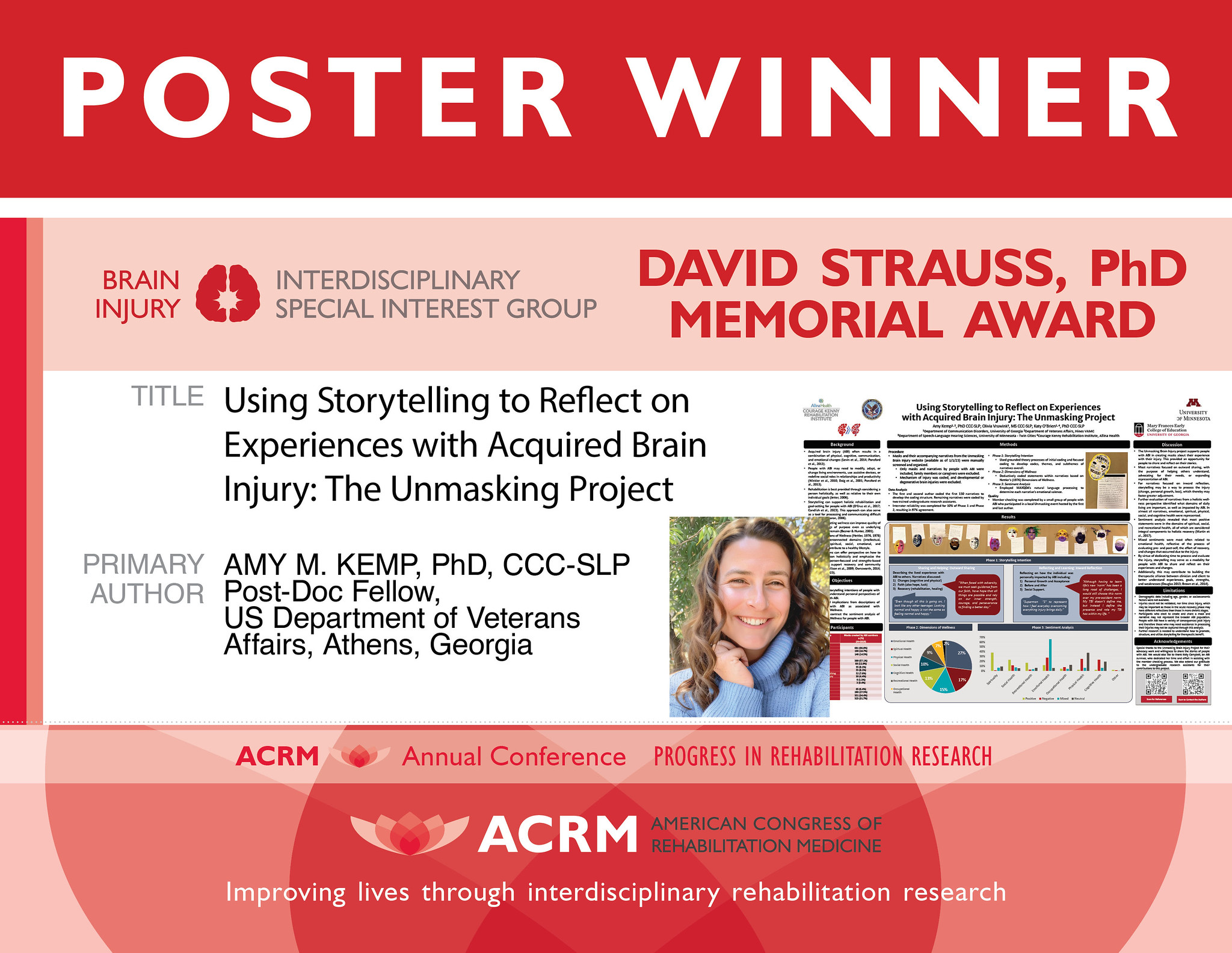 Brain Injury ISIG  David Strauss, Ph.D. Memorial Award